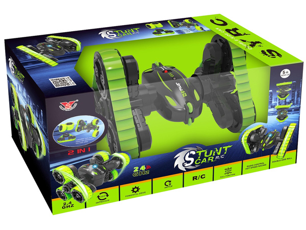 Pojazd Auto Stunt R/C Zdalnie Sterowany 2w1 Wymienne Koła 