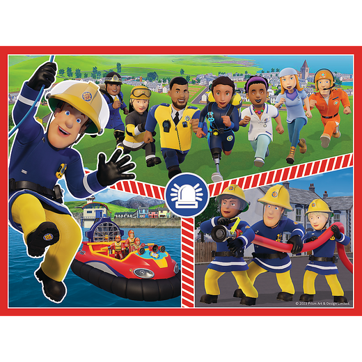Puzzle + MEMOS - 2w1 (30,48) - Drużyna Strażaka Sama - Trefl 93334