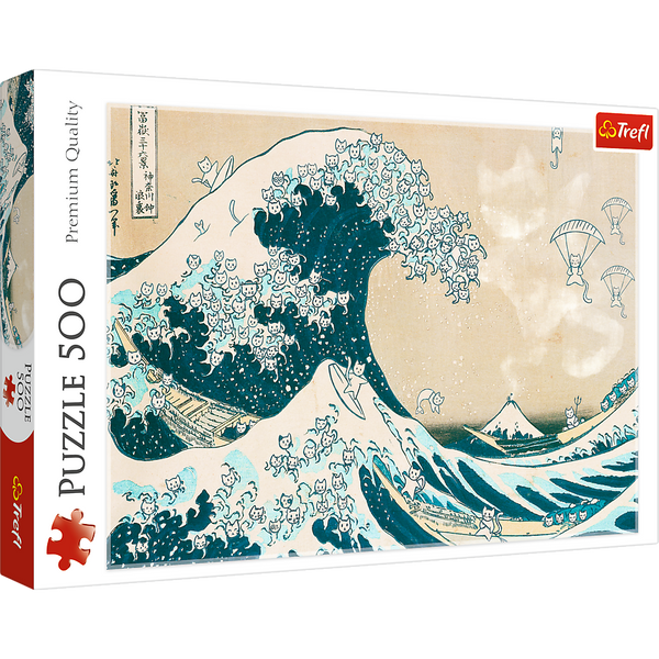 Puzzle - 500 - Wielka kocia fala - Trefl 37537