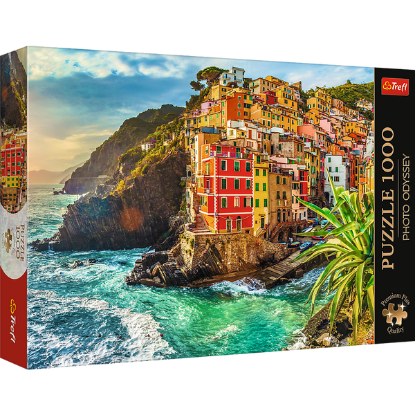 Puzzle - 1000 Premium Plus - Miasteczko Riomaggiore - Włochy - Trefl 10855