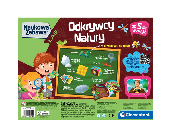 Naukowa Zabawa Odkrywcy Natury Lornetka Przyroda Język Polski Clementoni 50894