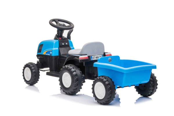Traktor Na Akumulator z Przyczepą A009 Niebieski 