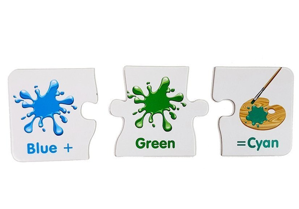Puzzle Edukacyjne Kolory Po Angielsku 10 Połączeń 