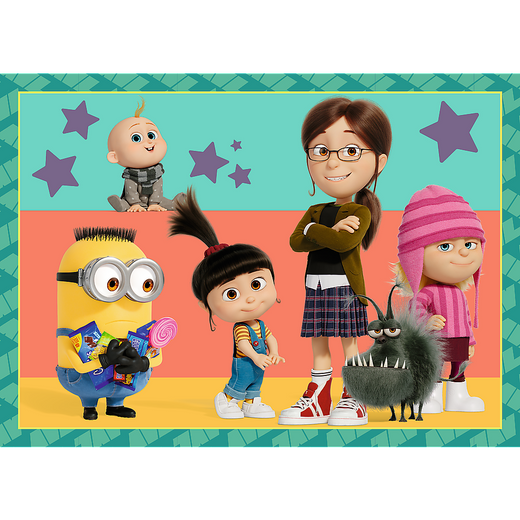 Puzzle - 4w1 (35, 48, 54, 70) - Zwariowane Minionki - Trefl 34648