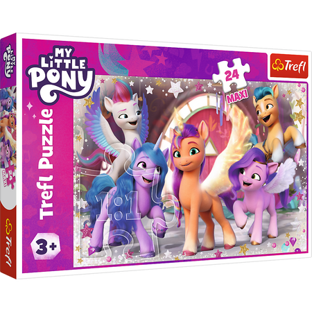 Puzzle - 24 Maxi - Wesoły dzień kucyków - My Little Pony - Trefl 14355