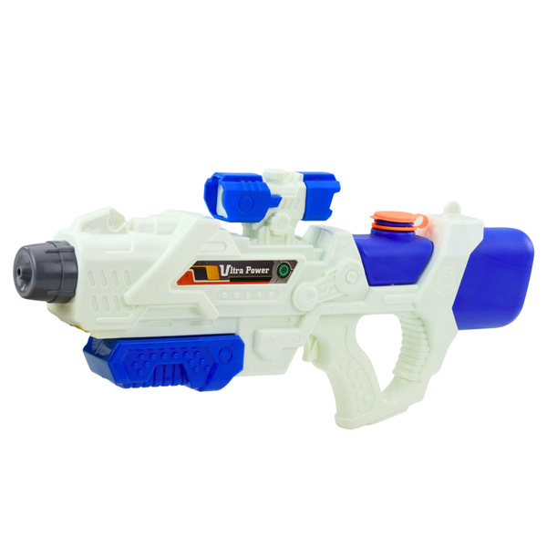 Karabin Pistolet Na Wodę Pompowany Mechanicznie Bialo-Niebieski 600ml 