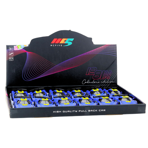 Samochód Wyścigowy Sportowy Metalowy Napęd Otwierane Drzwi Niebieski 1:32