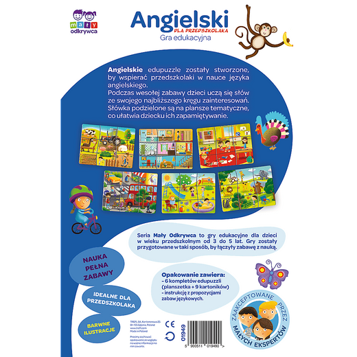 Gra dla dzieci Angielski dla przedszkolaka/Mały Odkrywca Trefl 01949