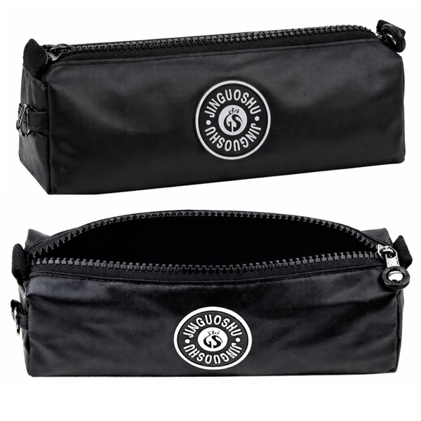 Piórnik Szkolny Organizer Jednokomorowy Czarny 21,5cm