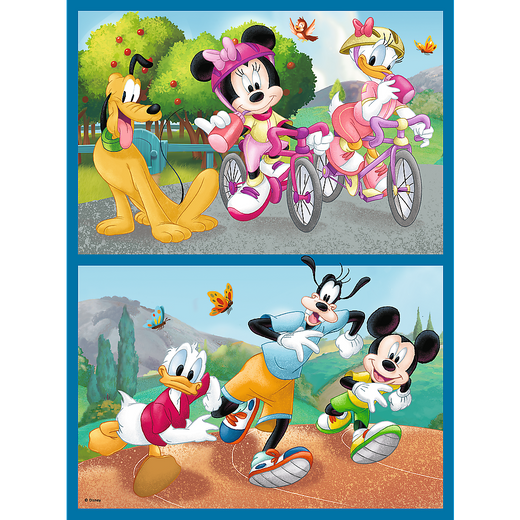 Puzzle + MEMOS - 2w1 (30,48) - Poznaj bohaterów Disney - Myszka Miki - Trefl 93344