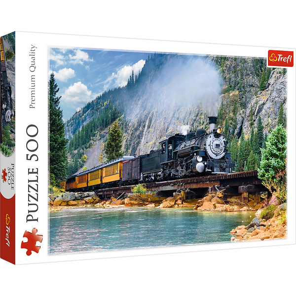 Puzzle - 500 - Górski pociąg - Trefl 37379
