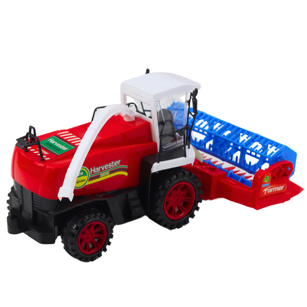 Kombajn Zbożowy Farmerski Rolniczy Heder Napęd Czerwony 