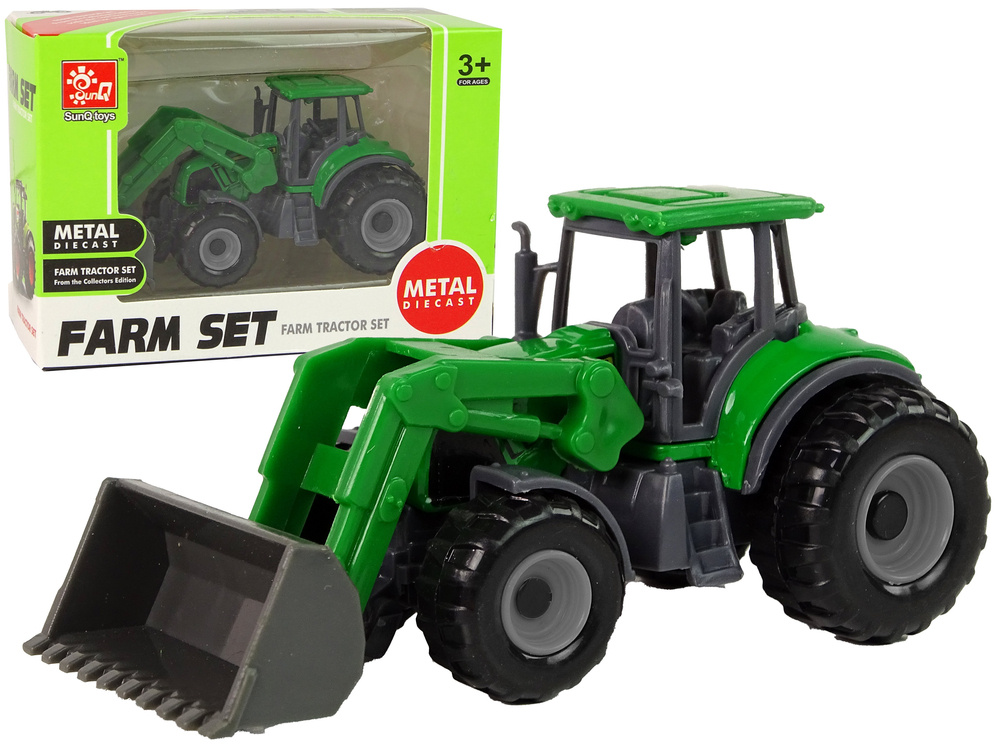 Pojazd Rolniczy Traktor Spychacz Zielony Mały - 14820 - LeanToys