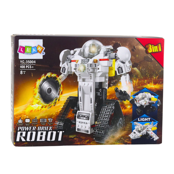 Klocki Konstrukcyjne Robot Kosmiczny Łazik Samolot RC 3w1 408 el. 