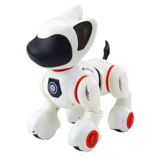 Piesek Interaktywny Robot Pies Pilot Światło Dźwięk Biały Pomarańczowy