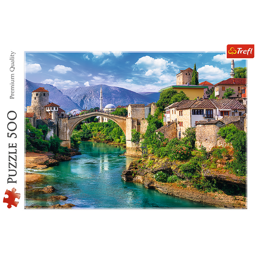 Puzzle - 500 - Stary Most w Mostarze - Bośnia i Hercegowina - Trefl 37333