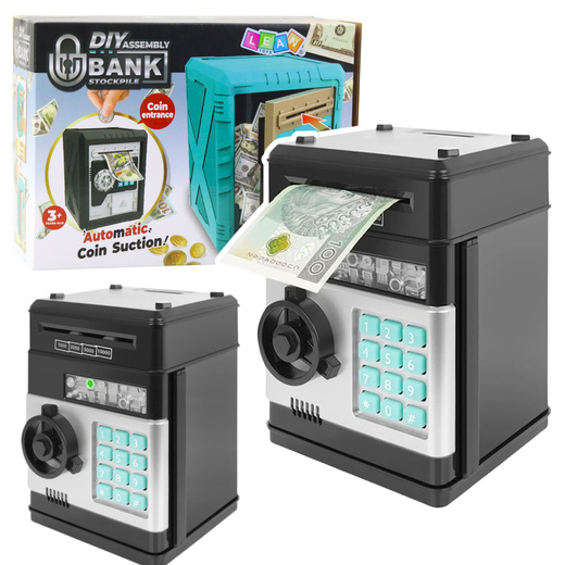 Sejf Skarbonka DIY Do Złożenia Skarbonka Elektroniczna PIN Dźwięki 