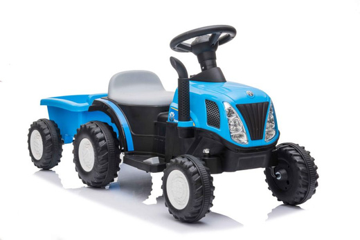 Traktor Na Akumulator z Przyczepą A009 Niebieski 