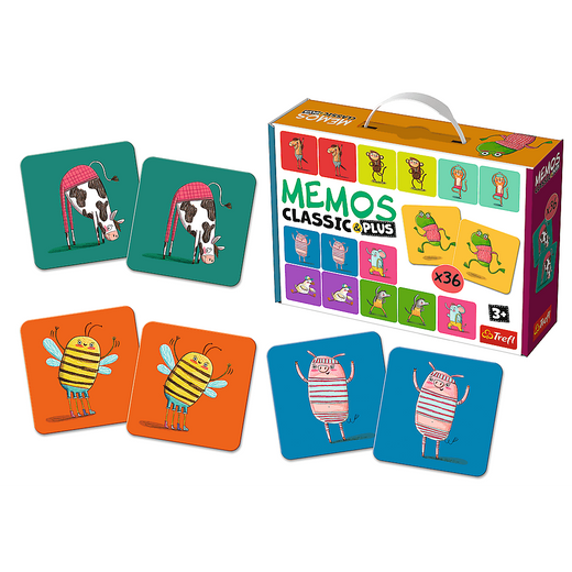 Gra Memos Classic&Plus Ruch i dźwięk Trefl 02271