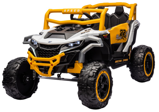 Pojazd na akumulator M1 Biało-Żółty 4x4 