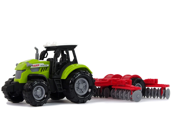 Zielony Traktor Zgrabiarka Farma Dźwięk 