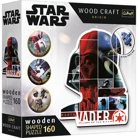 Puzzle drewniane Star Wars 160 el. Darth Vader Trefl 20190