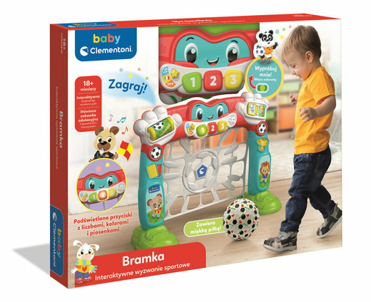 Interaktywna Bramka Piłkarska Język Polski Clementoni 50926