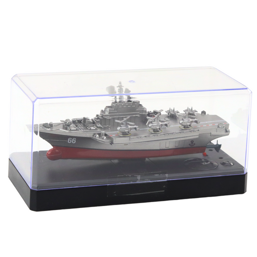 Statek Militarny Łódź Zdalnie Sterowana RC Srebrna 15cm 