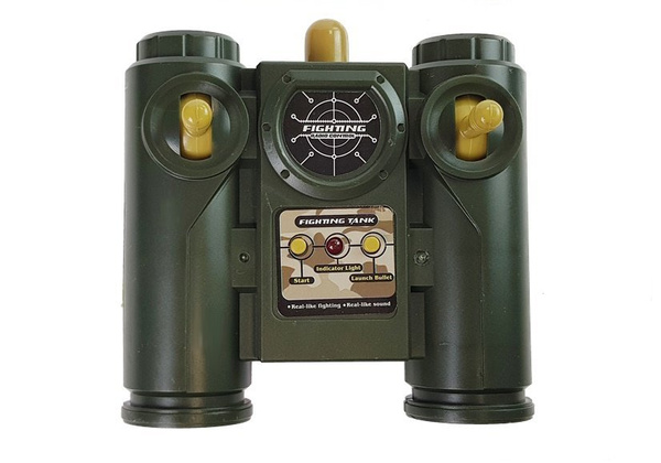 Zestaw Czołgów Bitewnych Zdalnie Sterowane R/C 1:28 Zielony i Czarny 