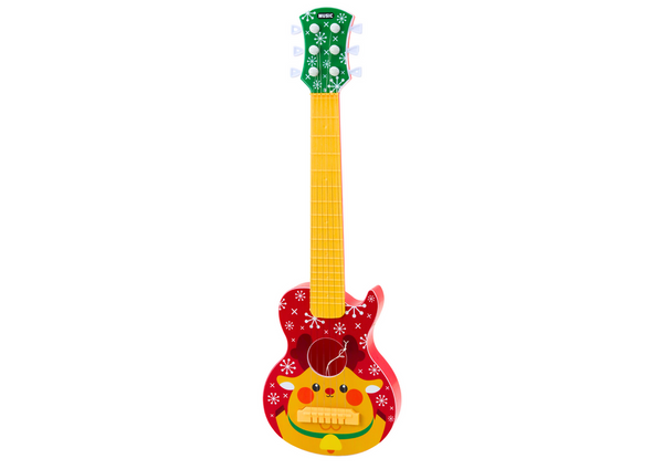 Gitara Zabawkowa Dla Dzieci Regulacja Strun Renifer Czerwona