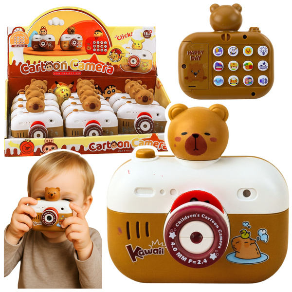 Aparat Interaktywny Kapibara Projektor Światła Dźwięki Smycz