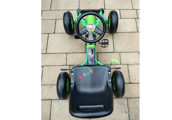 Gokart Zielony A-15 Pompowane Koła