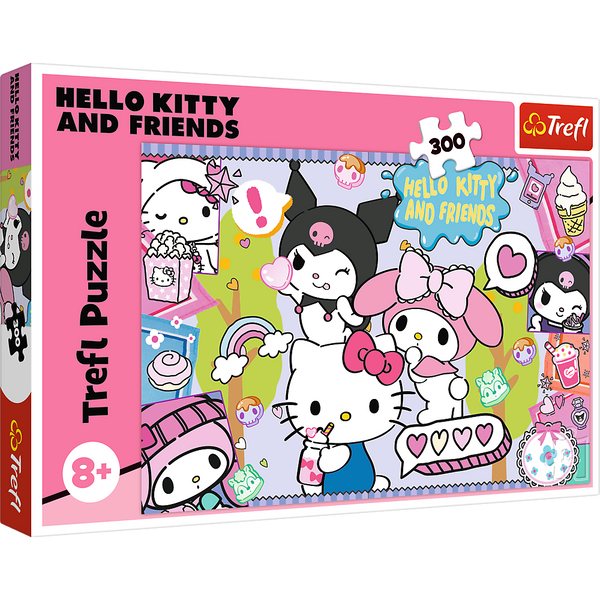 Puzzle - 300 - Szalone trio - Hello Kitty - Trefl 23039 