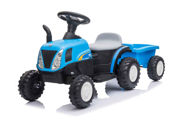 Traktor Na Akumulator z Przyczepą A009 Niebieski 