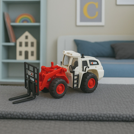 Wózek Widłowy Metalowe Widły Regulowane Światła Dźwięki