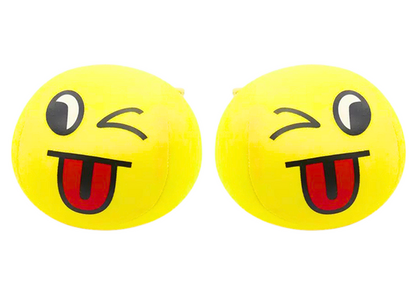 Miękka Piłeczka Piłka Buźka Emoji Żółta 9cm