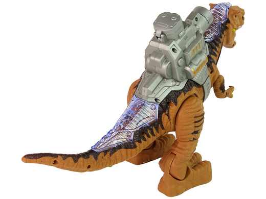 Dinozaur z Katapultą Chodzi Strzela Brązowy 