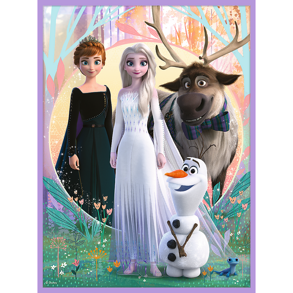 Puzzle + MEMOS - 2w1 (30,48) - Księżniczki w swojej krainie - Disney Kraina Lodu - Trefl 93335
