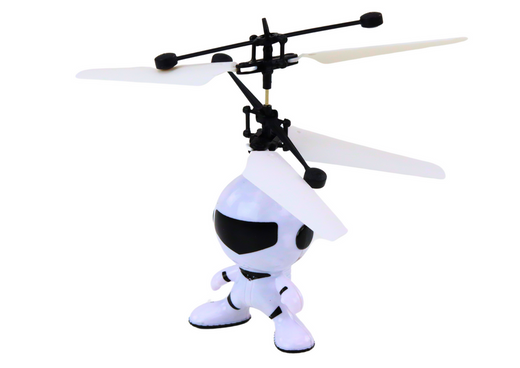 Latający Astronauta Sterowany Ręką Dron Helikopter Biały 