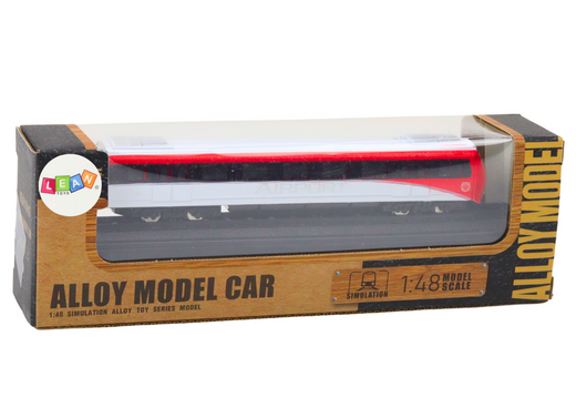 Model Kolekcjonerski Pociąg Czerwono-Biały 1:48 Metalowy 