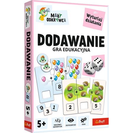 Gra dla dzieci Dodawanie Mały odkrywca Trefl 02805