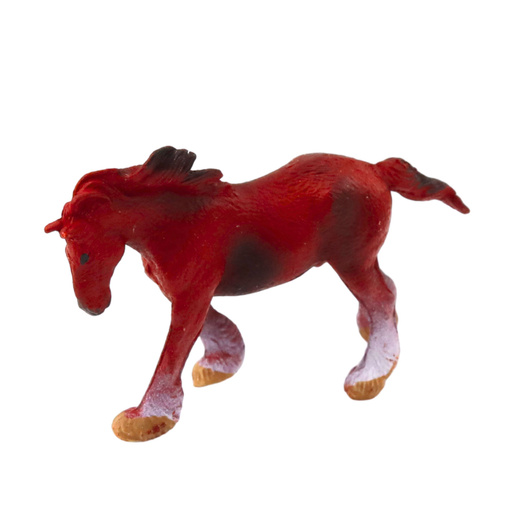 Zestaw Mini Figurki Konie Rasy Brązowy Czarny Szary 5-6cm 6szt 