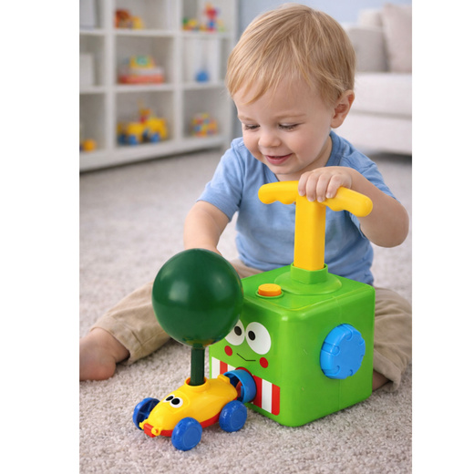 Wyrzutnia Balonów Autek Zabawka Edukacyjna Dla Dzieci Żaba