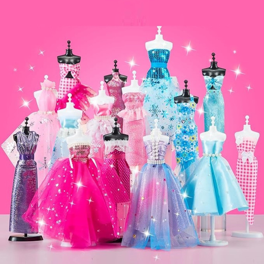 Zestaw Kreatywny DIY Projektowanie Szycie Ubrań Dla Lalek 