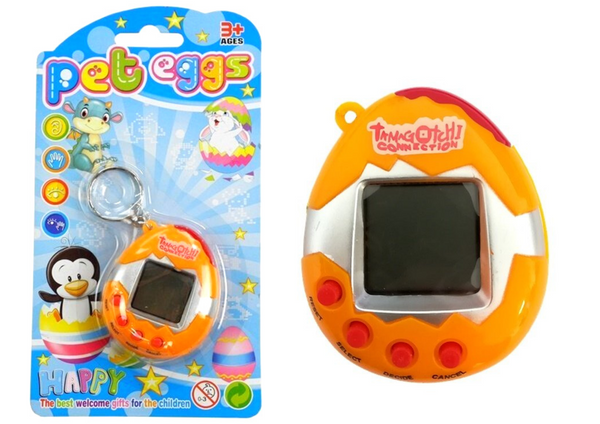 Tamagotchi w Jajku Gra Elektroniczne Zwierzątko Pomarańczowe