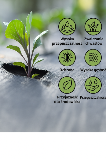 Agrotkanina Czarna 100 cm x50m UV 70g Antychwastowa Agrowłóknina  + Kotwy