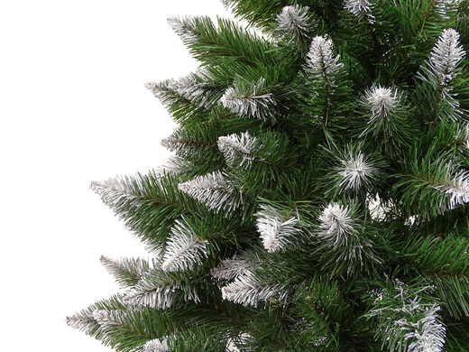 Choinka Sosna Diamentowa 3D na Pniu 160cm Śnieg Brokat
