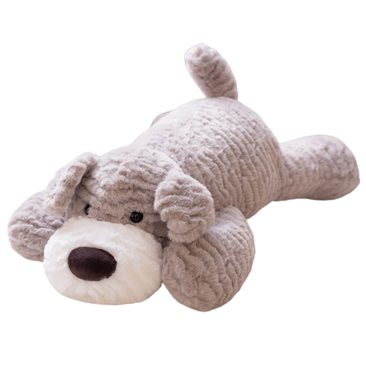 Pluszowa Maskotka Przytulanka Piesek Jasnoszary 30cm 