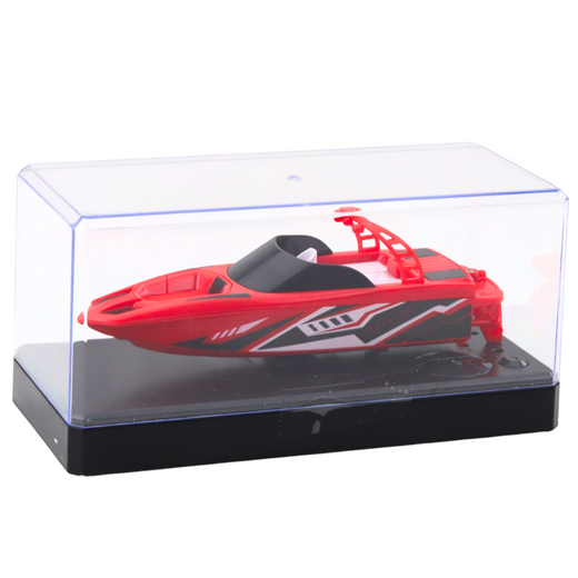 Łódź Motorówka Zdalnie Sterowana RC Biało-Czerwona 15cm 