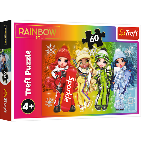 Puzzle - 60 - Radosne lalki - Rainbow High - Trefl 17380